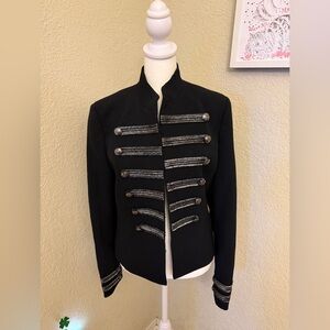 Witchery Black Braided Jacket Size 12 NEW